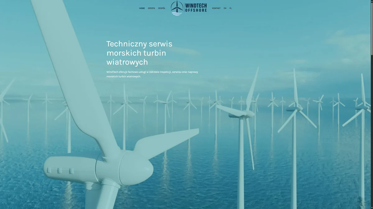 realizacja-windtech Podgląd strony Windtech Offshore