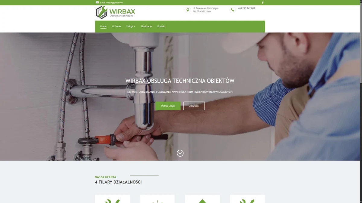 realizacja-wirbax Podgląd strony Wirbax