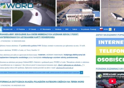 WORD Łódź — serwis Wojewódzkiego Ośrodka Ruchu Drogowego